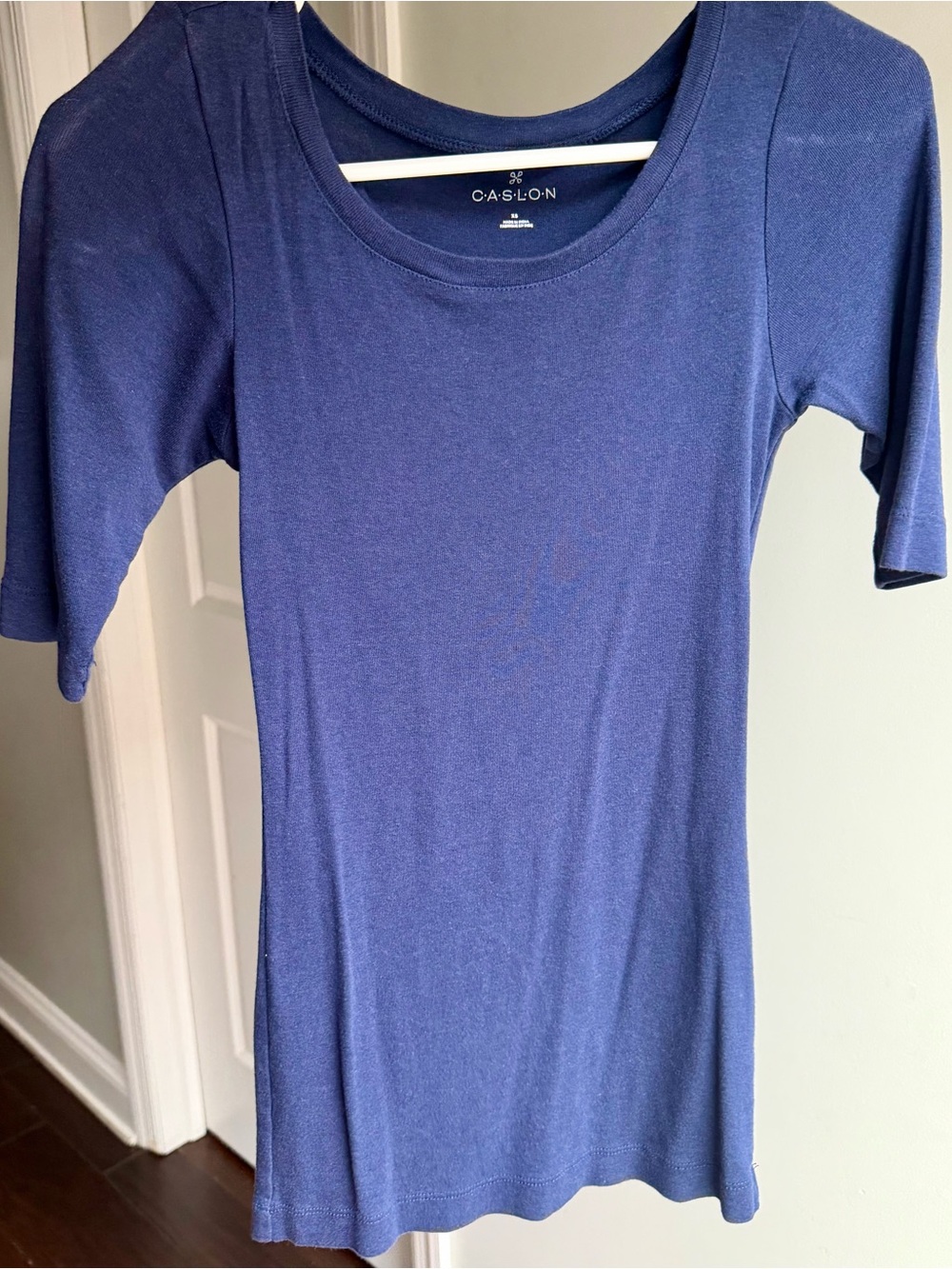 Caslon Navy Blue Scoop Neck Tee
